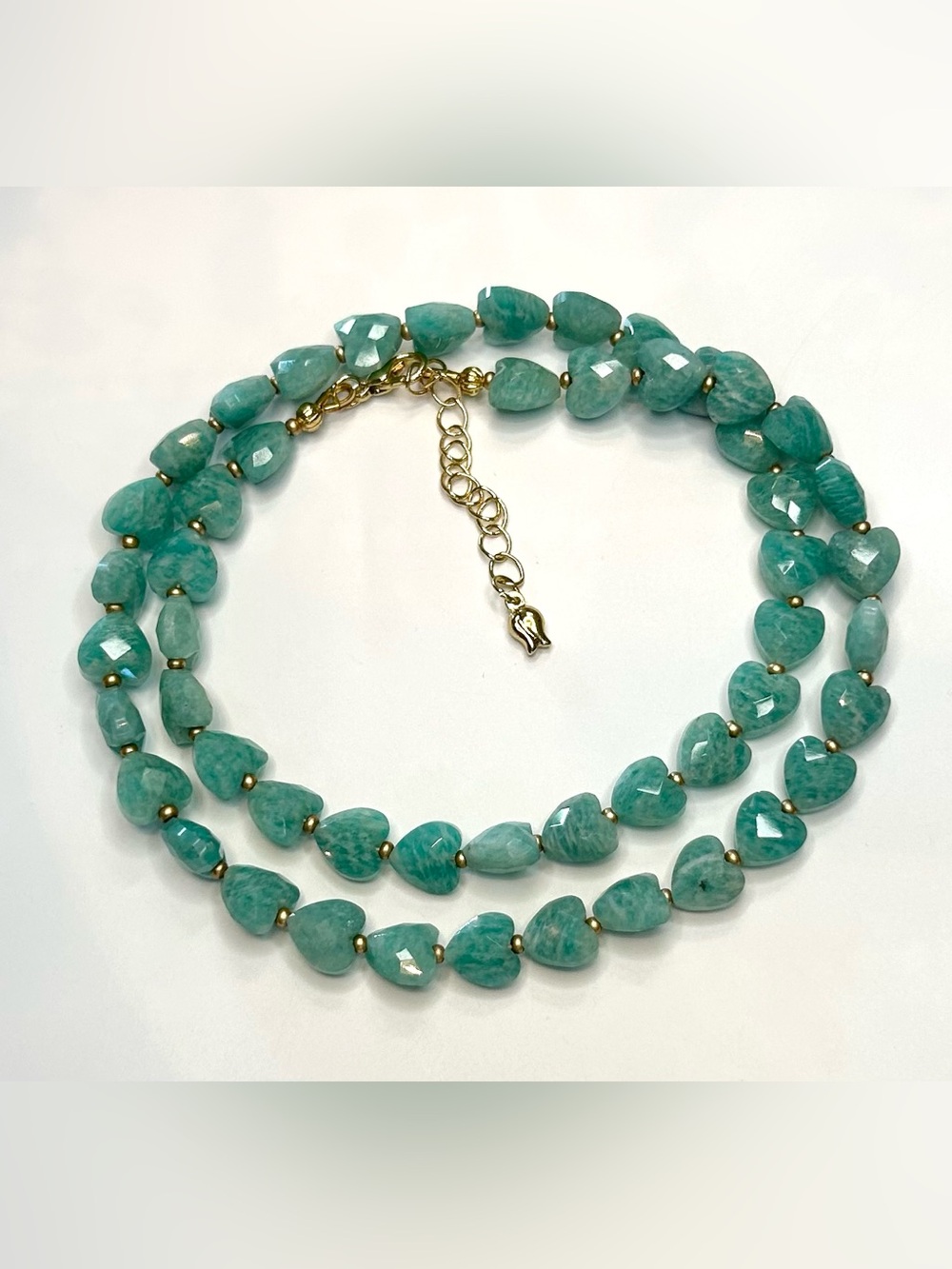 Amazonite heart necklace - Picture 5 of 6